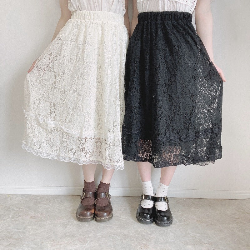 vintage lace skirt.